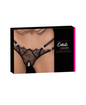 String ouvert en dentelle avec strass - Cottelli